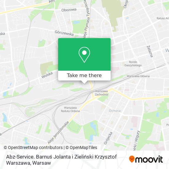 Abz-Service. Barnuś Jolanta i Zieliński Krzysztof Warszawa map