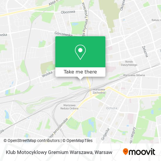 Klub Motocyklowy Gremium Warszawa map