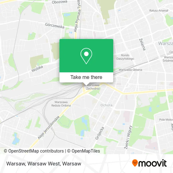 Warsaw, Warsaw West map