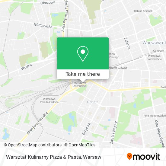 Карта Warsztat Kulinarny Pizza & Pasta