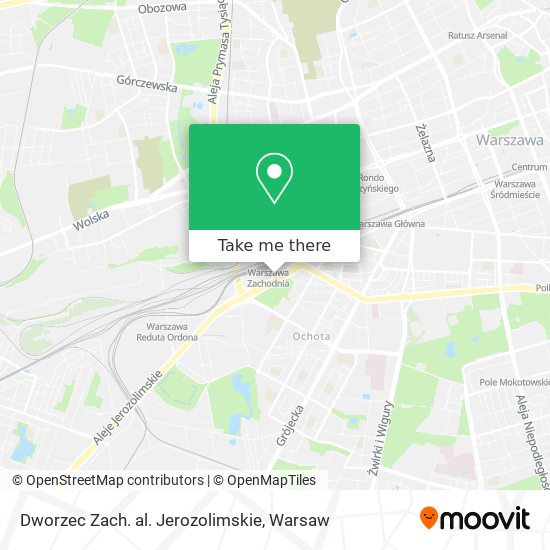 Dworzec Zach. al. Jerozolimskie map