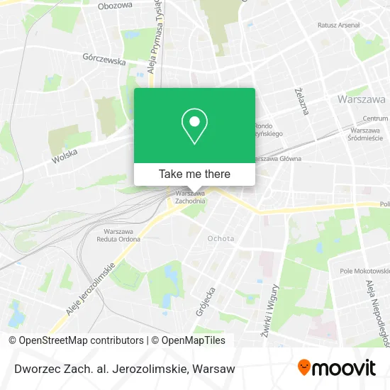 Dworzec Zach. al. Jerozolimskie map