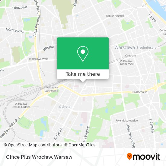 Office Plus Wrocław map