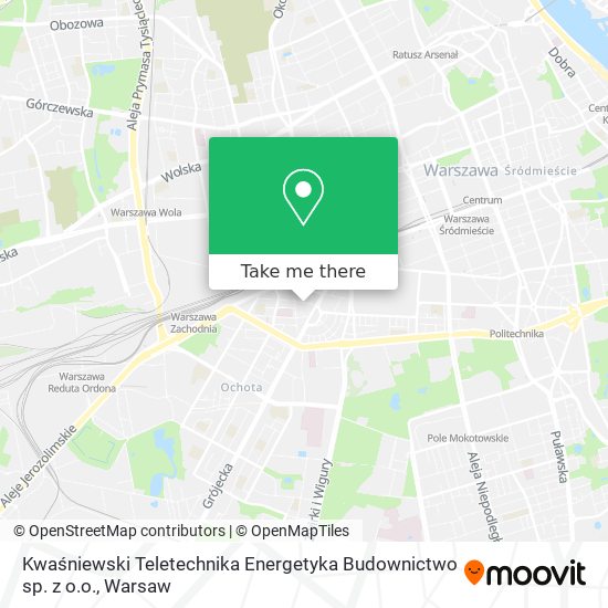 Kwaśniewski Teletechnika Energetyka Budownictwo sp. z o.o. map