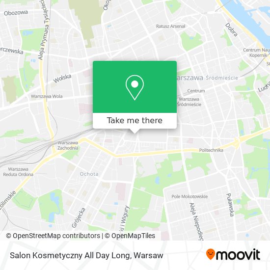 Salon Kosmetyczny All Day Long map