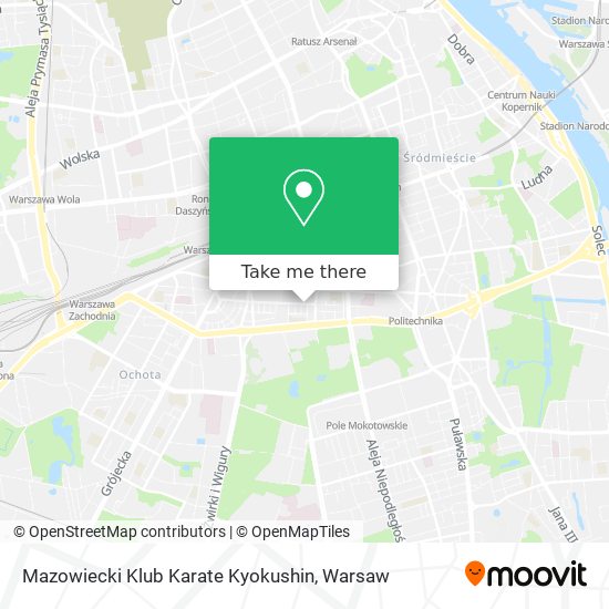 Mazowiecki Klub Karate Kyokushin map