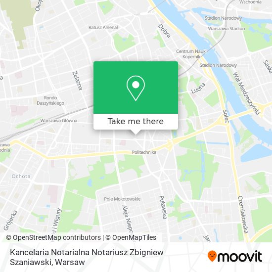 Kancelaria Notarialna Notariusz Zbigniew Szaniawski map