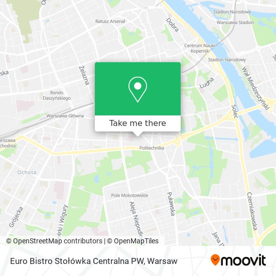 Euro Bistro Stołówka Centralna PW map