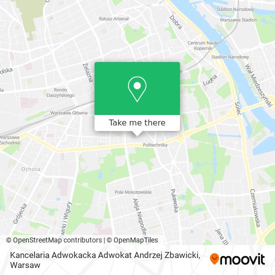 Kancelaria Adwokacka Adwokat Andrzej Zbawicki map