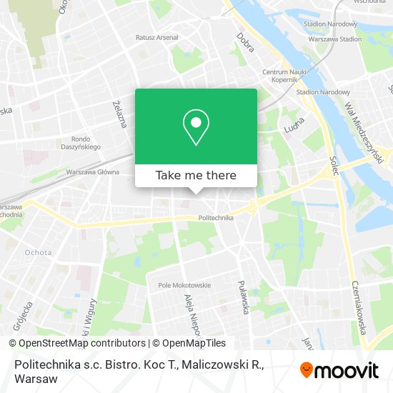 Politechnika s.c. Bistro. Koc T., Maliczowski R. map