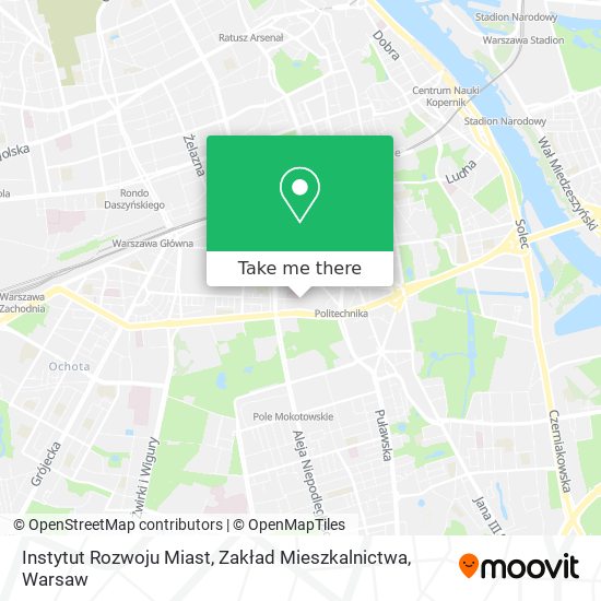 Instytut Rozwoju Miast, Zakład Mieszkalnictwa map