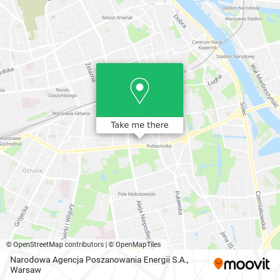 Карта Narodowa Agencja Poszanowania Energii S.A.