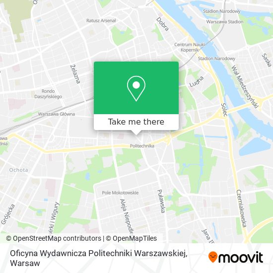 Oficyna Wydawnicza Politechniki Warszawskiej map