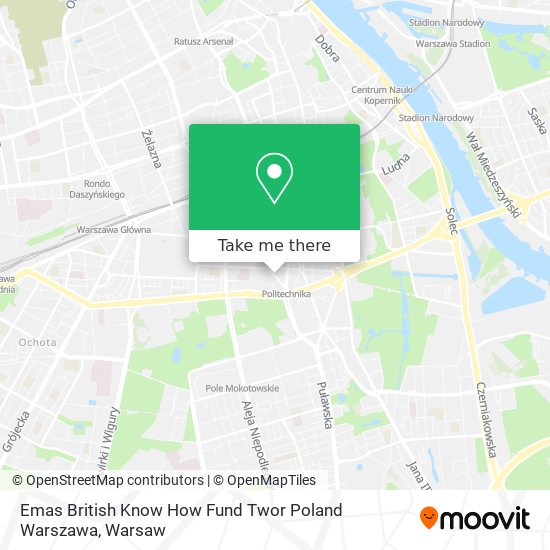 Emas British Know How Fund Twor Poland Warszawa map