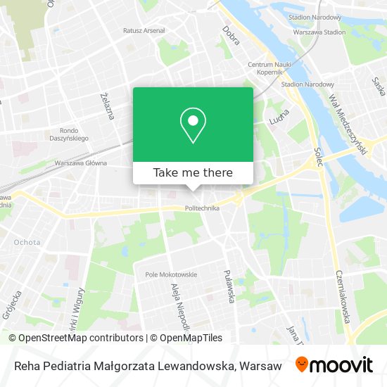 Reha Pediatria Małgorzata Lewandowska map