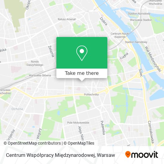 Centrum Współpracy Międzynarodowej map