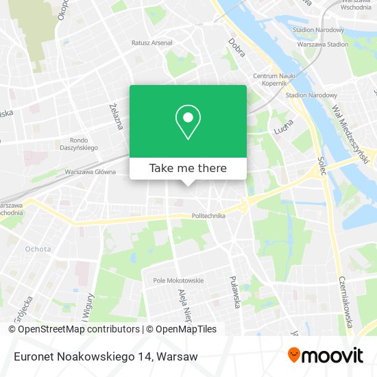 Euronet Noakowskiego 14 map