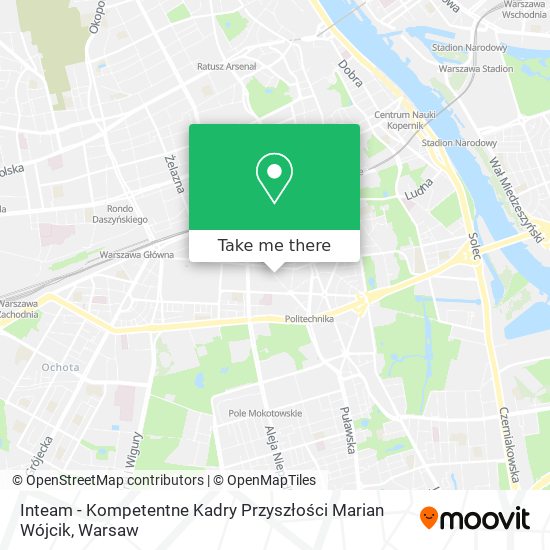 Inteam - Kompetentne Kadry Przyszłości Marian Wójcik map