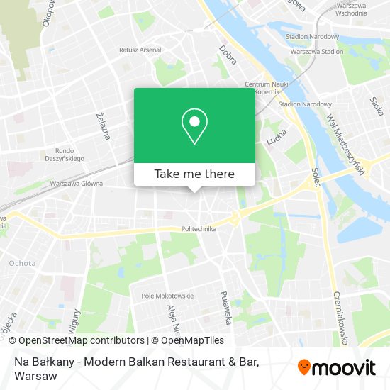 Na Bałkany - Modern Balkan Restaurant & Bar map