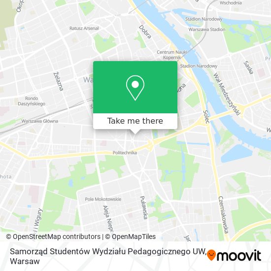 Samorząd Studentów Wydziału Pedagogicznego UW map