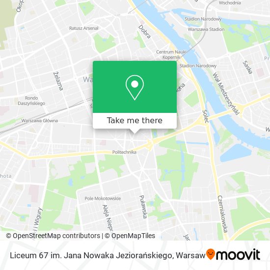 Liceum 67 im. Jana Nowaka Jeziorańskiego map