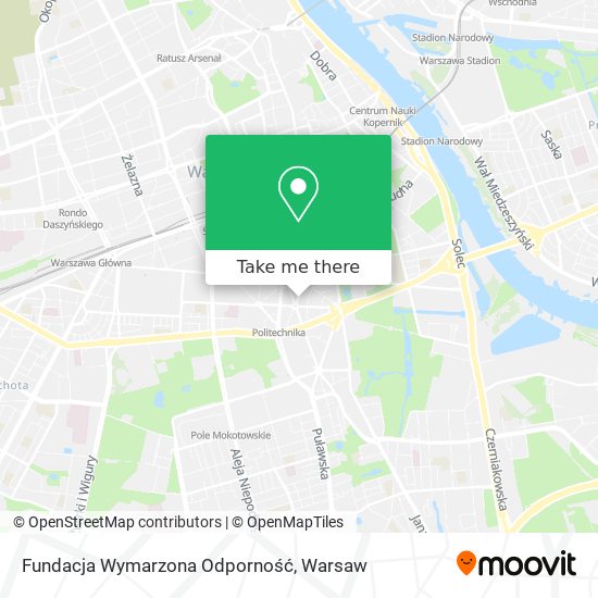 Fundacja Wymarzona Odporność map