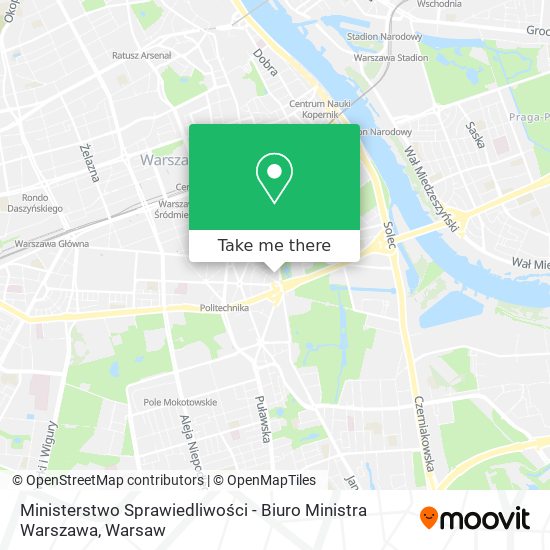 Ministerstwo Sprawiedliwości - Biuro Ministra Warszawa map