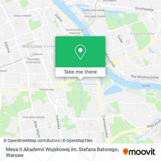 Mesa II Akademii Wojskowej im. Stefana Batorego map