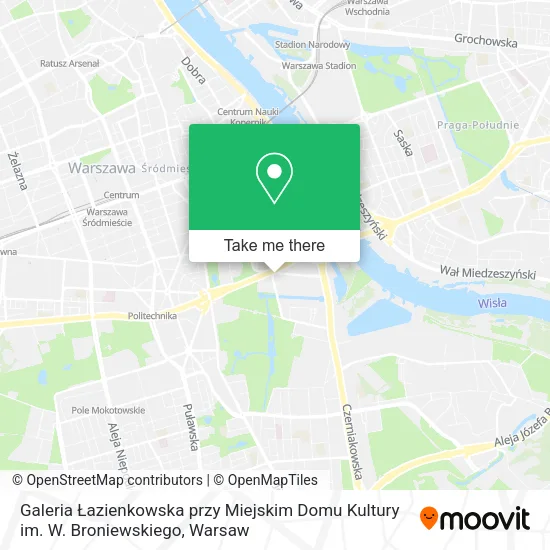 Galeria Łazienkowska przy Miejskim Domu Kultury im. W. Broniewskiego map