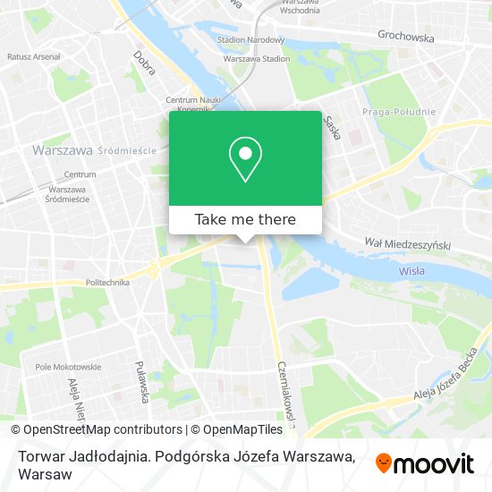 Карта Torwar Jadłodajnia. Podgórska Józefa Warszawa