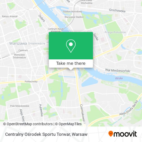 Centralny Ośrodek Sportu Torwar map