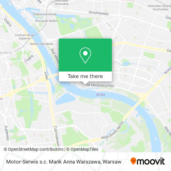 Карта Motor-Serwis s.c. Mańk Anna Warszawa