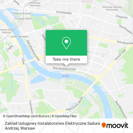 Zakład Usługowy Instalatorstwo Elektryczne Sadura Andrzej map