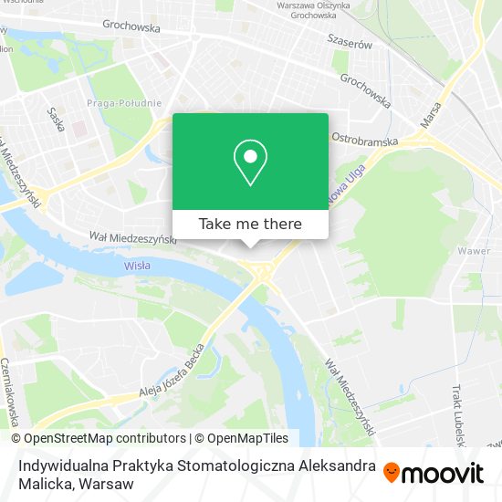 Indywidualna Praktyka Stomatologiczna Aleksandra Malicka map