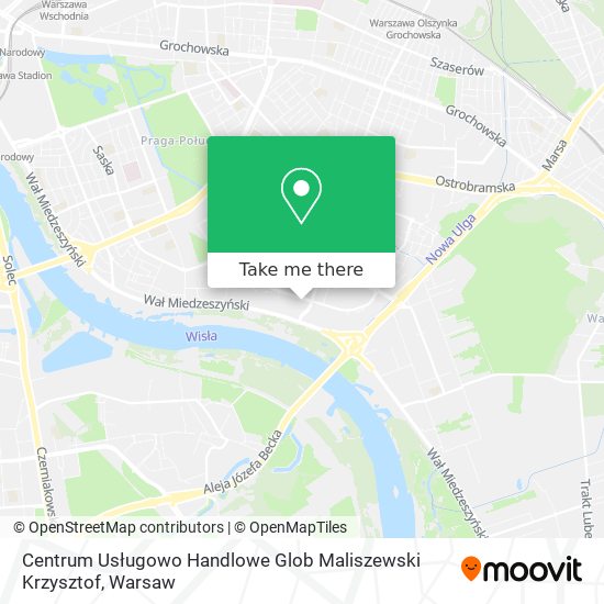 Centrum Usługowo Handlowe Glob Maliszewski Krzysztof map