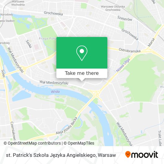 st. Patrick's Szkoła Języka Angielskiego map