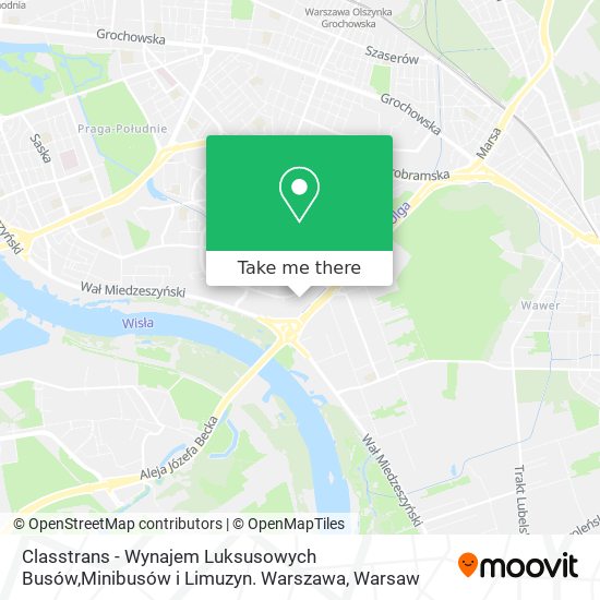 Classtrans - Wynajem Luksusowych Busów,Minibusów i Limuzyn. Warszawa map