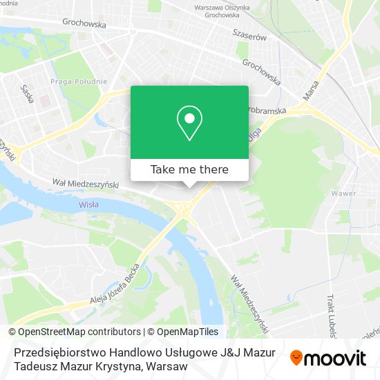 Przedsiębiorstwo Handlowo Usługowe J&J Mazur Tadeusz Mazur Krystyna map