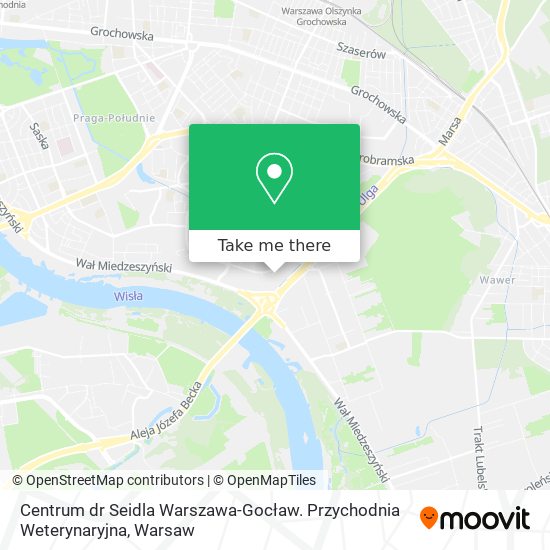 Карта Centrum dr Seidla Warszawa-Gocław. Przychodnia Weterynaryjna