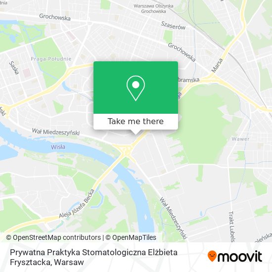 Карта Prywatna Praktyka Stomatologiczna Elżbieta Frysztacka