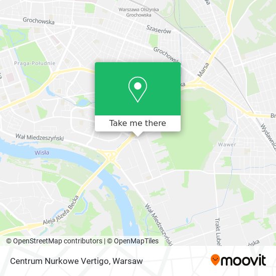 Centrum Nurkowe Vertigo map