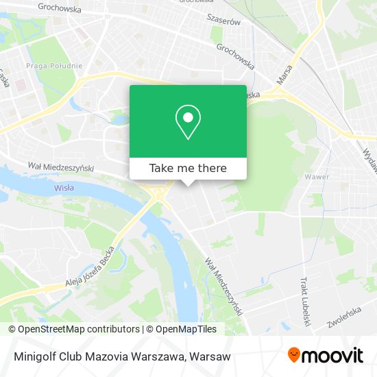 Карта Minigolf Club Mazovia Warszawa