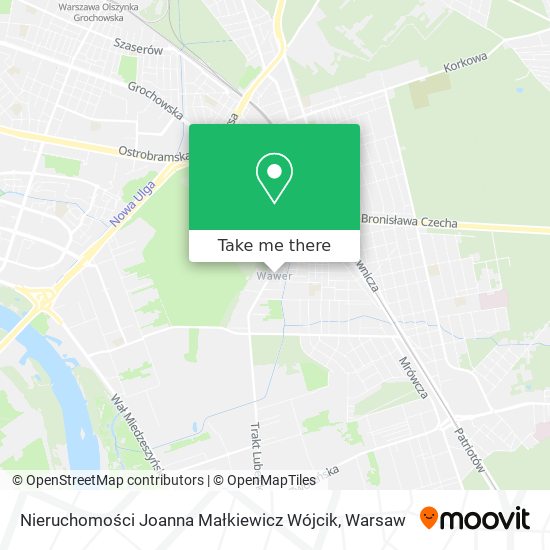 Nieruchomości Joanna Małkiewicz Wójcik map