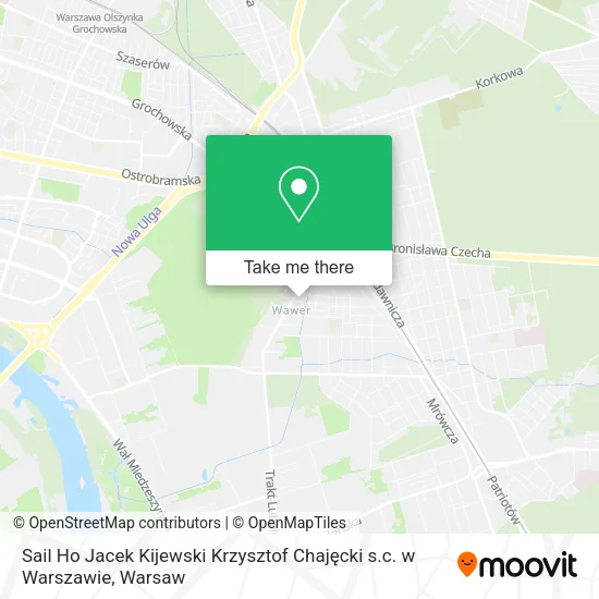 Sail Ho Jacek Kijewski Krzysztof Chajęcki s.c. w Warszawie map