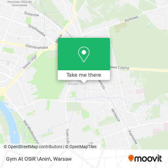 Gym At OSiR \Anin\ map