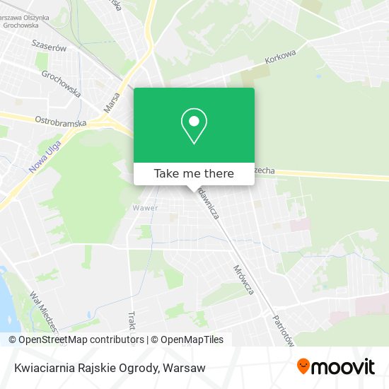 Kwiaciarnia Rajskie Ogrody map