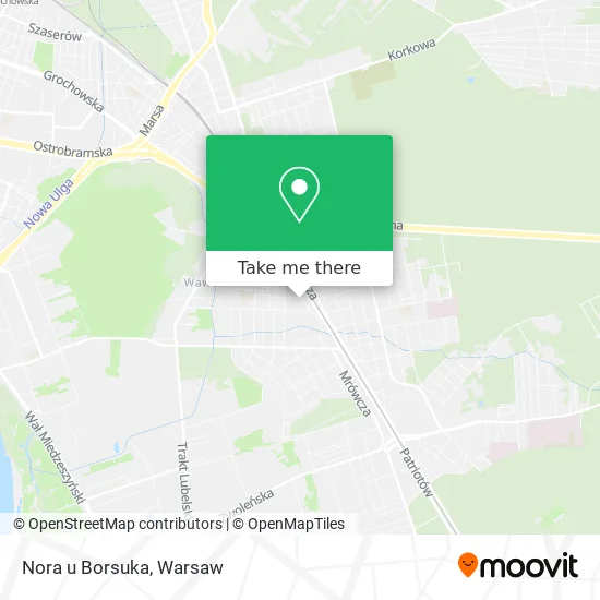 Карта Nora u Borsuka