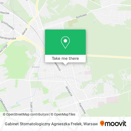 Gabinet Stomatologiczny Agnieszka Frelek map