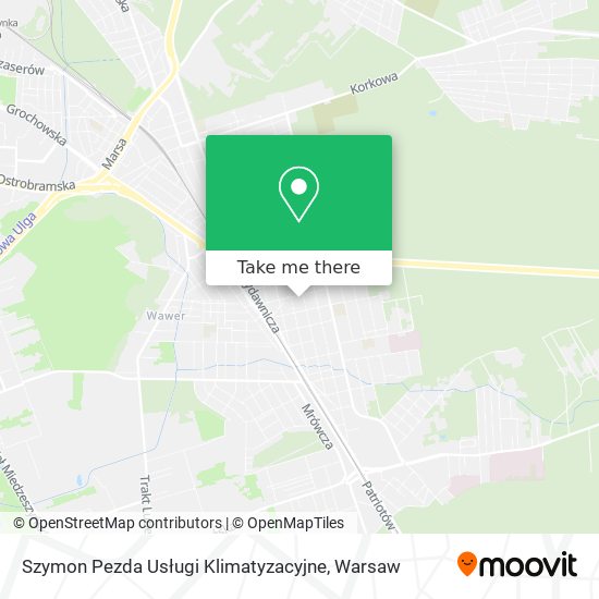 Szymon Pezda Usługi Klimatyzacyjne map