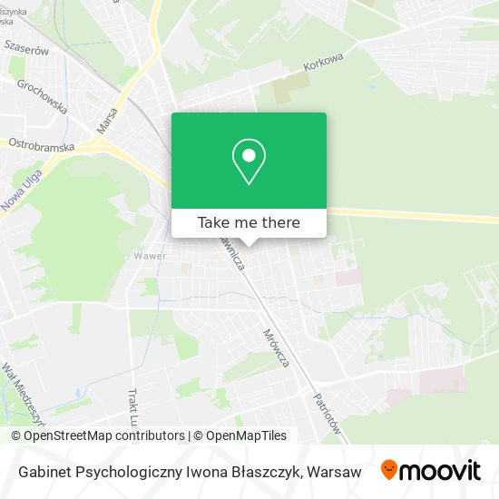 Gabinet Psychologiczny Iwona Błaszczyk map